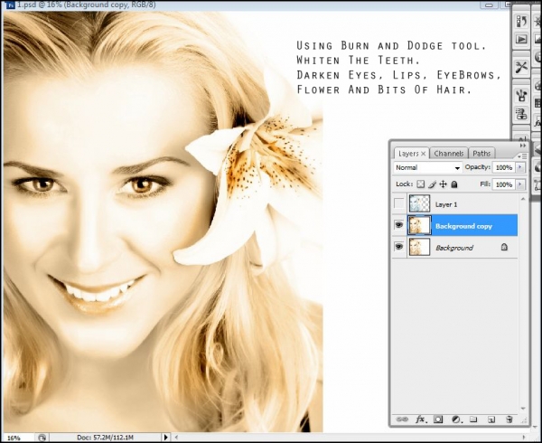 Creation of Love In Her Eyes....: Step 6